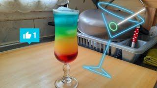 Comment faire le cocktail Arc En Ciel sans Alcool #cocktail #boissons #boisson