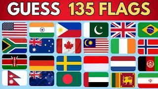 Guess The Country By The Flag Quiz  | Can You Guess 135 Flags?