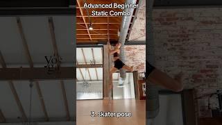 Advanced Beginner Static Pole Dance Combo #poledance #polesport #beginnerpole #staticpole