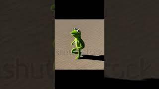 Kermit the Frog, walking in a desert #ai