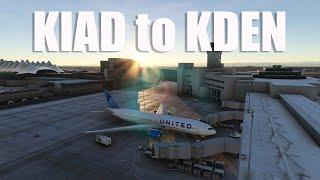 Microsoft Flight Simulator 2020 KIAD to KDEN (MSFS 2020)