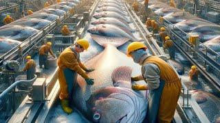 Norwegian Salmon Farm, This is Why Arctic Char is So Expensive - Modern Fish Processing Factory