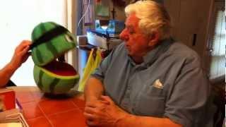 UNCENSORED SUPERPOP: meets watermelon puppet and crazy old Grandpa gets Angry