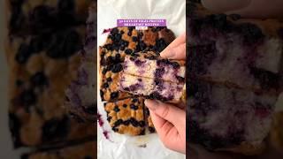 Healthy Blueberry Breakfast Bars #healthyrecipes #highprotein #breakfastideas