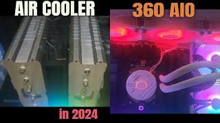 Deepcool AG620 versus Master liquid 360L - Ryzen 7900x