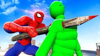 Upgraded SPIDERMAN Fights AI Ragdolls - Overgrowth Mods Gameplay