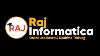 Informatica ETL Tool  Informatica Training  RAJ  Realtime online hands on work  Session 1 Batch 8