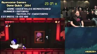 DuckTales: Remastered :: SPEED RUN (0:37:03) by Satoryu #AGDQ 2014