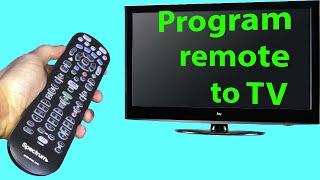 Spectrum remote programming to TV with codes