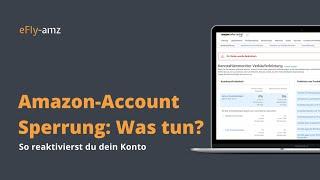 Amazon Wissen by eFly-amz  Wie entsperre ich meinen Amazon Account?