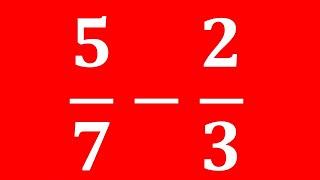 How to subtract unlike fractions | subtracting fractions with different denominators