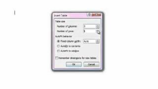 How to Insert and Edit Tables in Word 2007