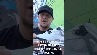Jordan 4 White Cement 2025 Leather is TRASH #nike #sneakers #sneakerhead