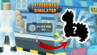 ROBLOX STRONGMAN SIMULATOR FREE PET