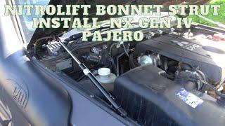 Nitrolift Bonnet Strut Install NX Pajero