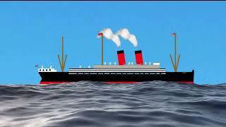 RMS Umbria sail past animation | Top Impressive Line