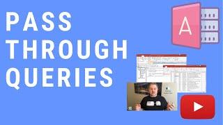 How to Use a Pass Through Query in MS Access - SQL Server Example