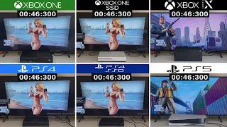 PS4 FAT HDD VS PS4 SLIM SSD VS PS5 VS XBOX ONE FAT HDD VS XBOX ONE SLIM SSD VS XBOX SERIES X | GTA 5