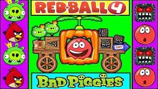 RED BALL 4 in THE GAME BAD PIGGIES (new hack 2018) Красный шарик 4 и плохие свинки