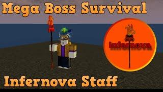 [EVENT] How to get Infernova Staff in Mega Boss Survival Summer 2024 Event! (Roblox)