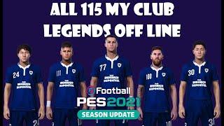 All 115 My Club Legends Offline PS4 DLC 6.0 PS4 Efootball PES 2021