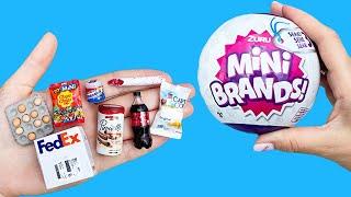 Unboxing mini brands and How to make Easy Miniature crafts !!!