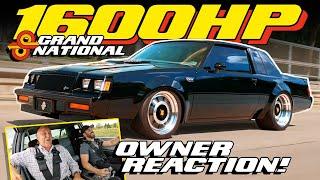 1600Hp Twin-Turbo Buick Grand National V8  - Owner reacts to Roadster Shop ridealong!