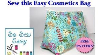 Sew an easy cosmetics bag