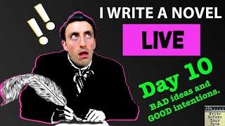 I write a novel(LIVE):DAY 10 Watch me write a novel in real-time. Lots of writing advice for authors