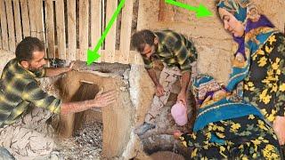 Building a beautiful fireplace by Saleh Architecture: Khadija's illness  in the mountains2025