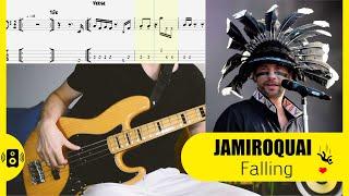 Jamiroquai - Falling Bass Tabs Бас табы Good bass line funk