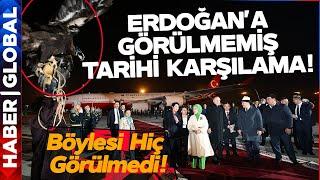 Cumhurbaşkanı Erdoğan'a Kırgizistan'da Tarihi Karşılama! Havalimanında Böyle Karşılama Görülmedi!