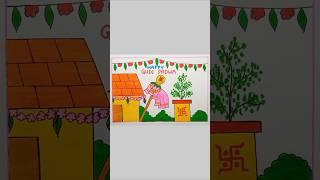  Happy Gudi Padwa Drawing #gudipadwa #drawing #happygudipadwa #ugadi