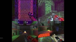 Quake II (PSX) - 4 players online multiplayer matches on PC - Duckstation [Arkadyzja] netplay