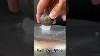 Stainless Steel Ball vs dry ice  #stainlesssteel #BRHSSB #experiment #satisfying #science