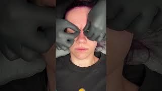 This is how a bridge piercing is done! 