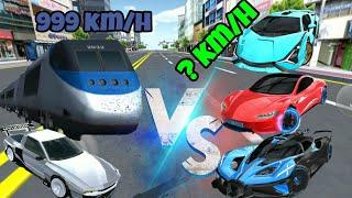 Bullet Train vs Cars | New Car Hyundai | 3d driving class