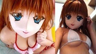 Sexy Japanese anime masked model Amamiya Anna confuses us