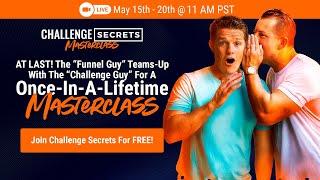 Join the Challenge Secrets Masterclass with Russell Brunson and Pedro Adao!