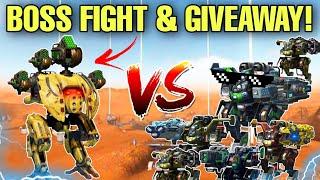  ANGLER VS COSSACKS 1VS6 BOSS FIGHT & GIVEAWAY TALON WITH CLAW WINNERS! || WAR ROBOTS WR ||