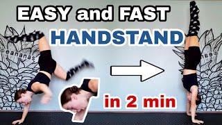 HANDSTAND TIPS IN 2 MIN  FAST&EASY EXERCISES #handstandtutarial #tutorial #handstand #gymnastics