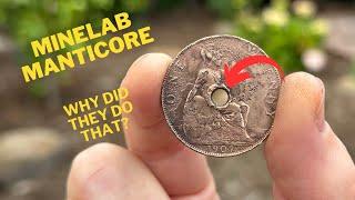 Metal Detecting with the Minelab Manticore - Holey Penny!