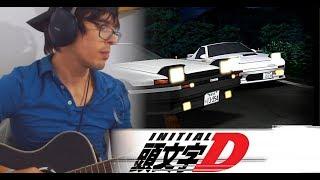 Anime Guitar Cover  Initial D (Eurobeat)- Deja Vu My Version with chords