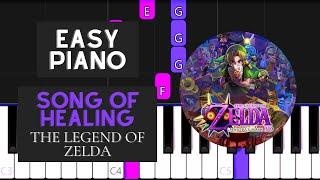 Song Of Healing (EASY Piano Tutorial) - The Legend Of Zelda