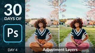 How to Use Adjustment Layers in Photoshop | Day 4