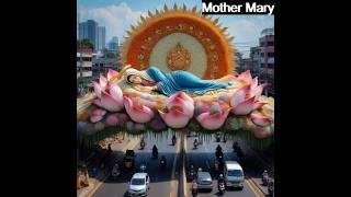 Mother Mary walks in the middle of a busy road. #vfx #original #creative #art