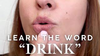 Learn the Word "Drink" with Goally. For Children with Speech Delays and Apraxia