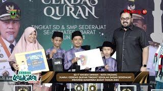 LIVE : Grand Final Cerdas Qur'an Tingkat Sekolah Dasar Sederajat Provinsi Sumatera Barat Tahun 2024