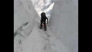 Dave Bingham Entering Gasherbrum II Icefall