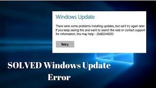 Windows Update Error 0x8024402f windows 10